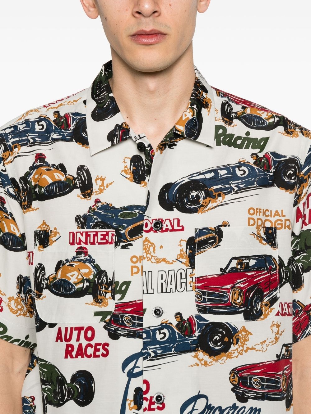 race car-print shirt - 5