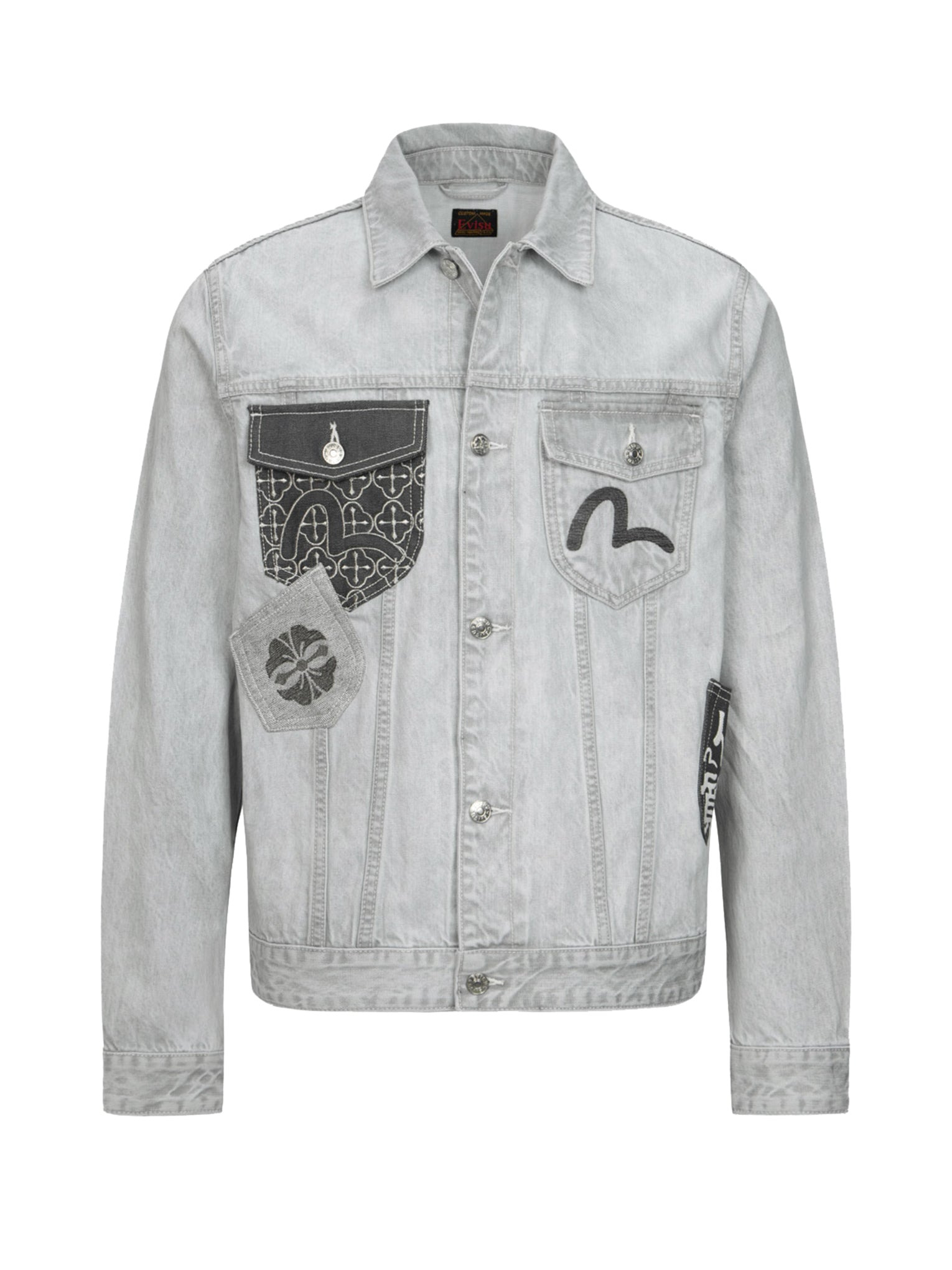 MULTI-POCKET REGULAR FIT DENIM JACKET - 10