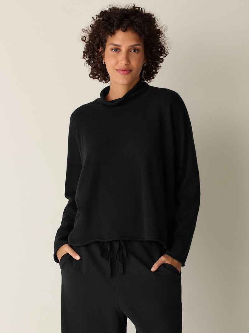 EILEEN FISHER Italian Cashmere Turtleneck Top outlook