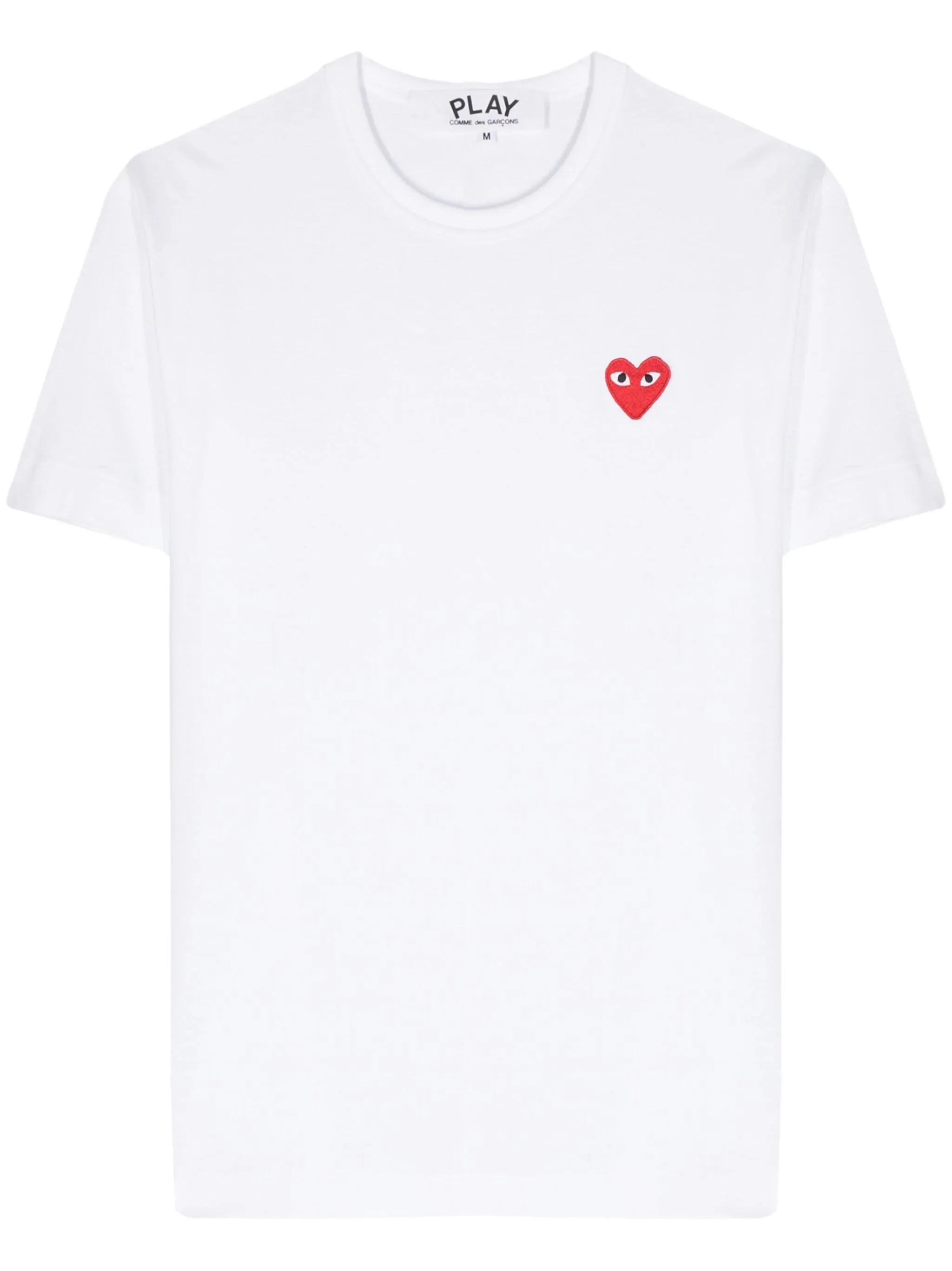 UNISEX SHORT SLEEVE T-SHIRT RED HEART - WHITE - 1