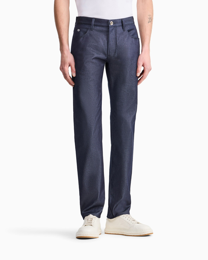 STRETCH COTTON DENIM TWILL JEANS 3