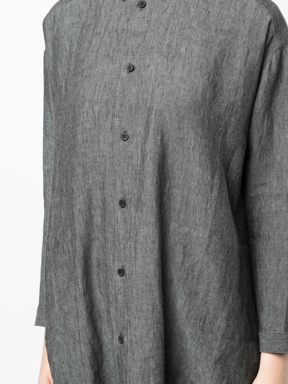 linen shirt dress - 5