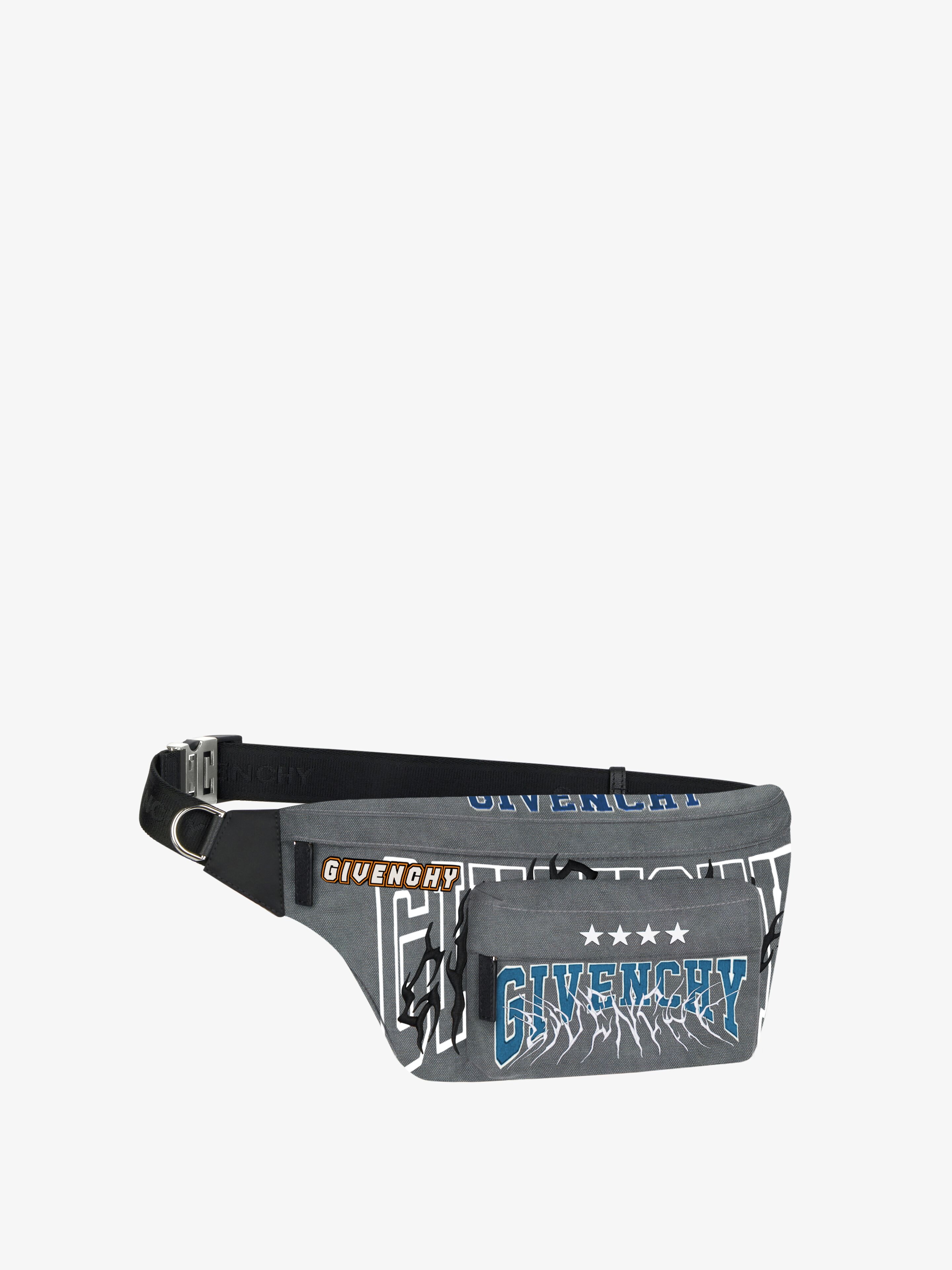ESSENTIEL U BUM BAG IN EMBROIDERED NYLON - 3