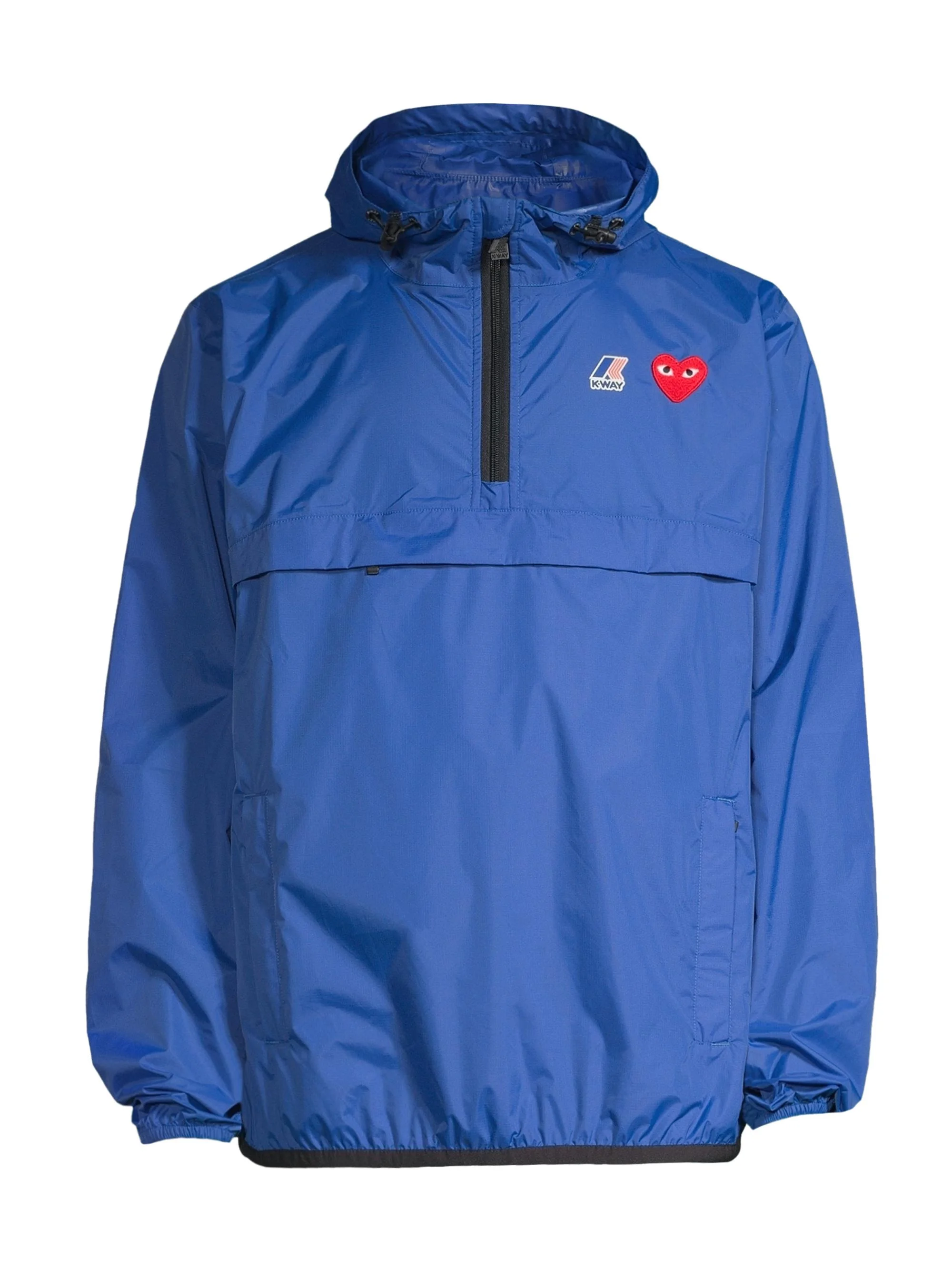 Men K-Way Half-Zip Hoodie - Blue - 1