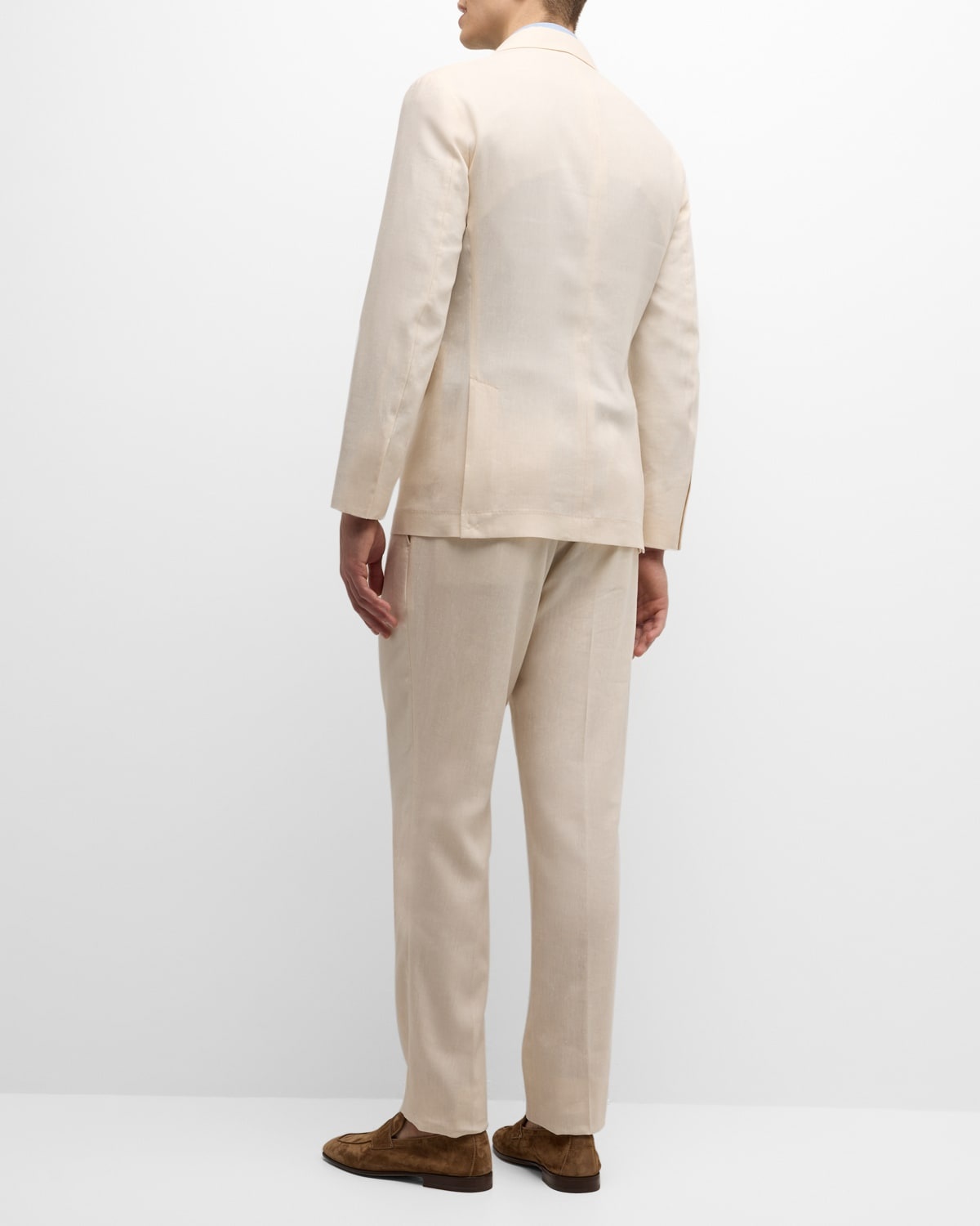 Men's Linen and Wool Solid Suit - 3