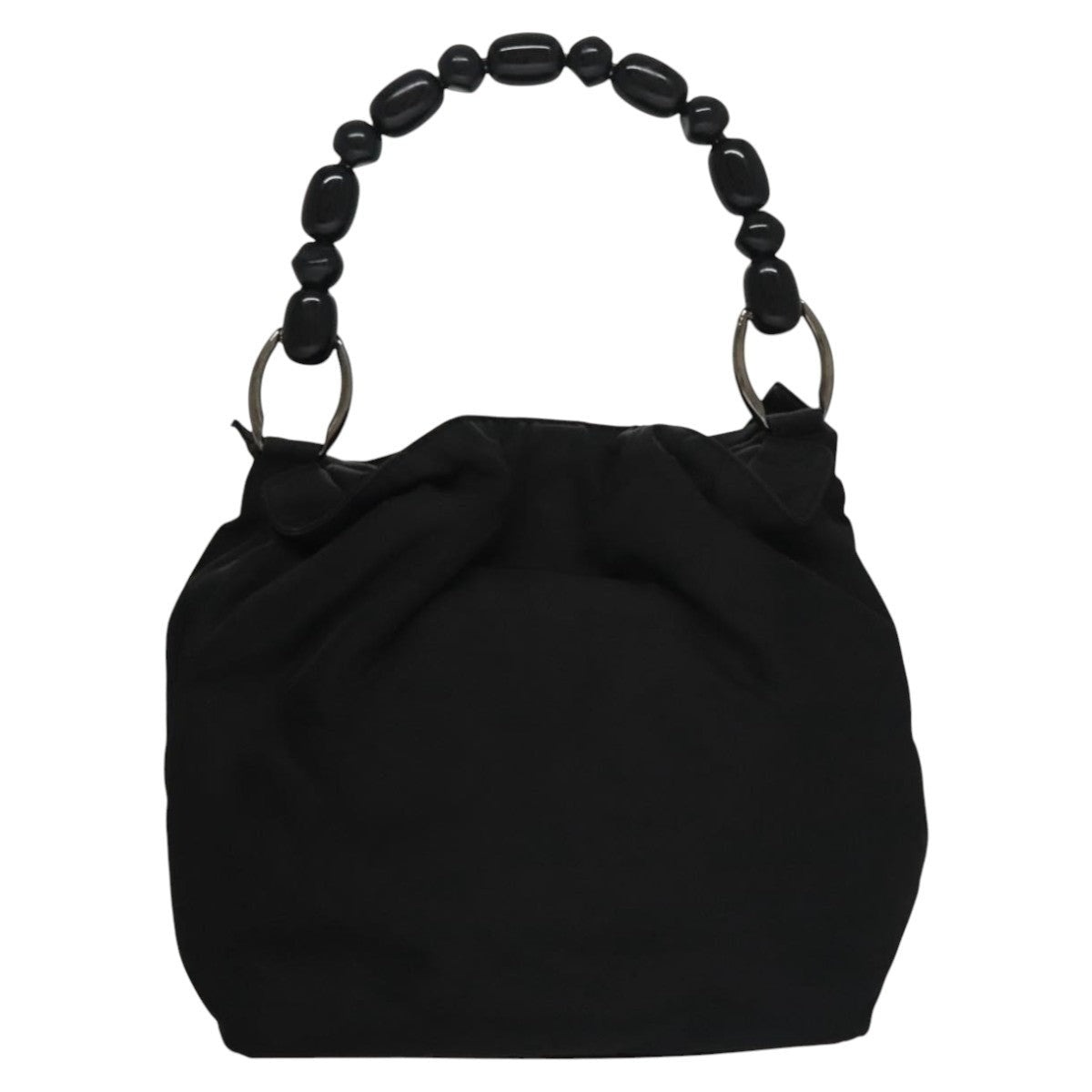 DIOR Maris Pearl Hand Bag Nylon Black - 3