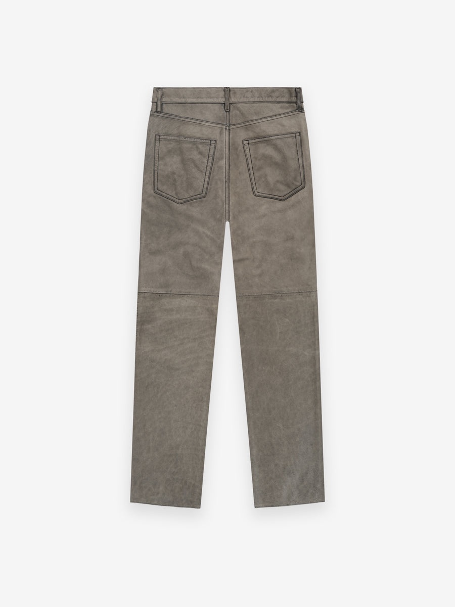 Leather 5 Pocket Pants - 3