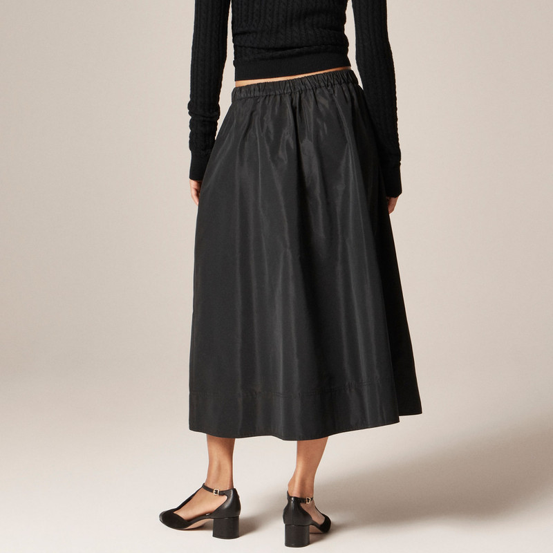 Midi ball skirt in taffeta 5