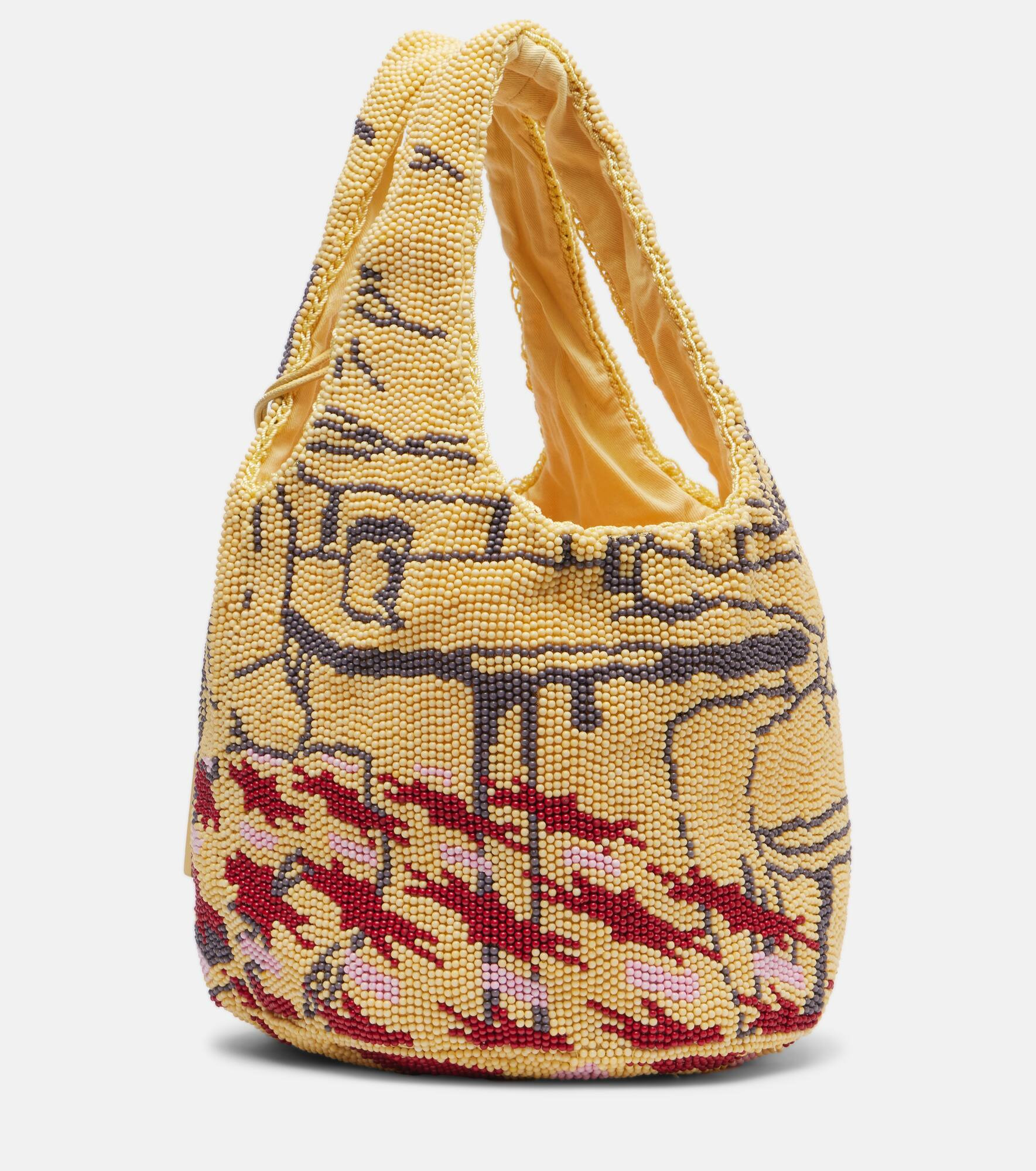 Mini beaded tote bag - 4