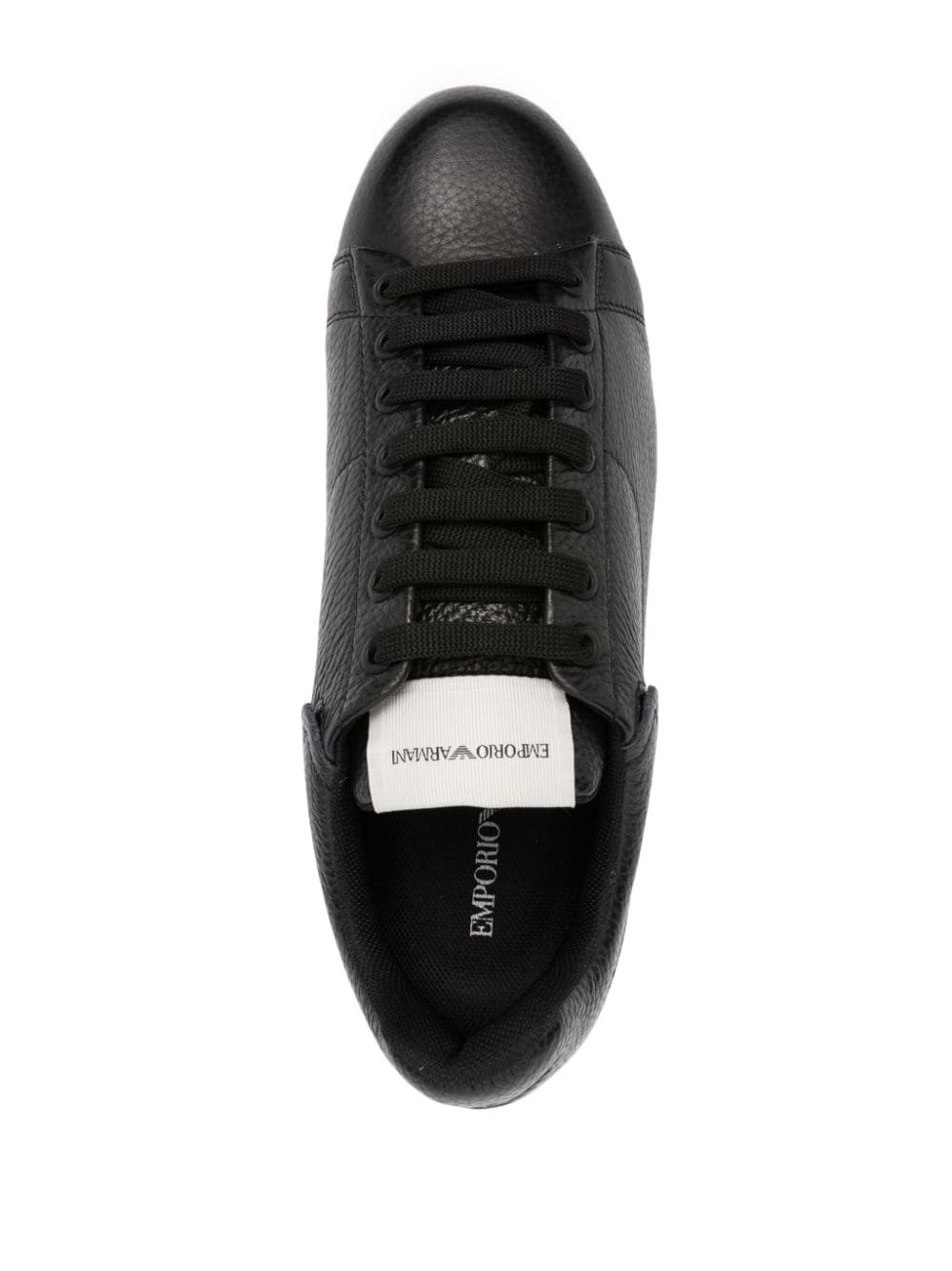 Tumbled leather sneakers - 4