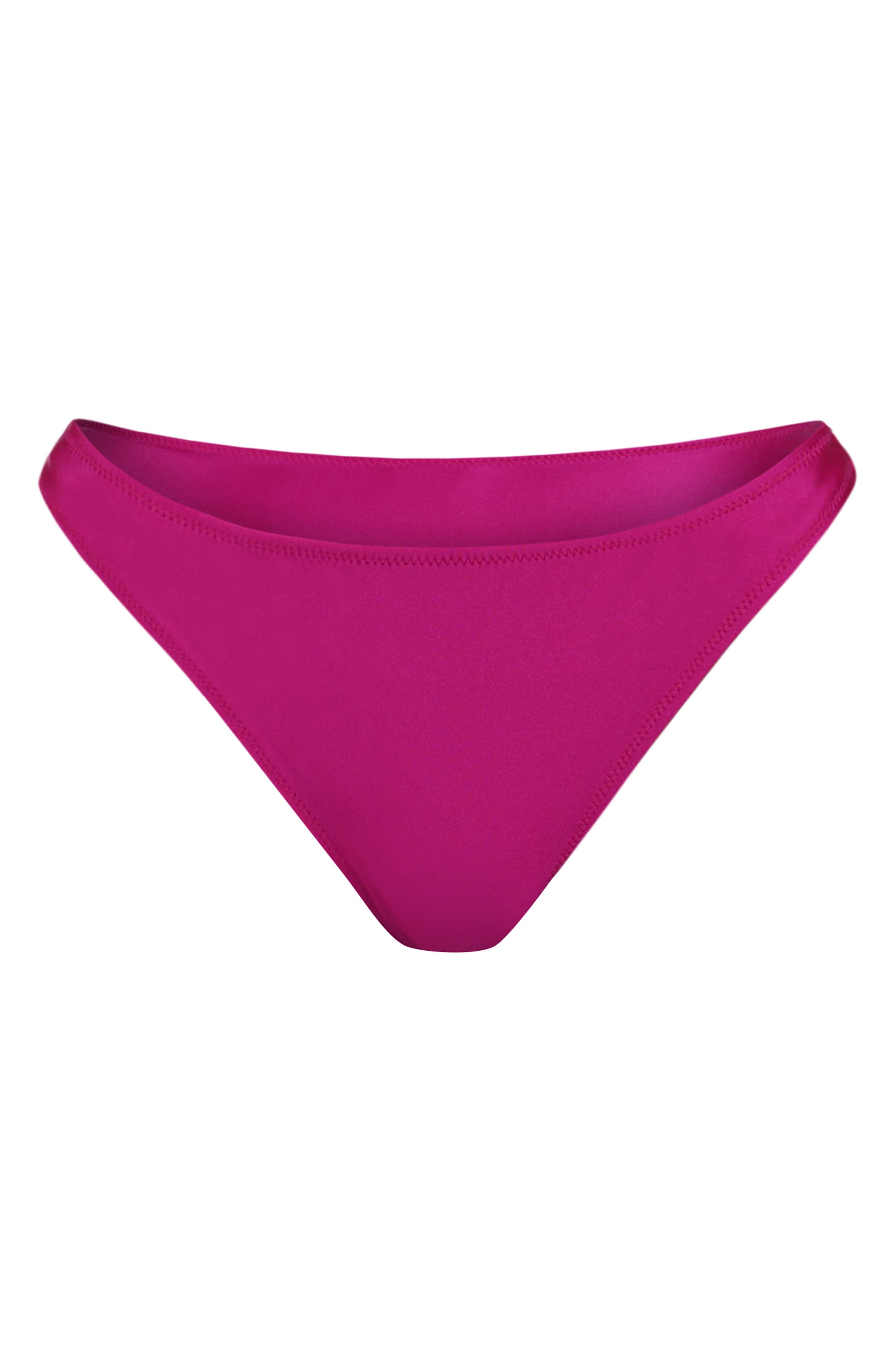 L'AGENCE Jean Bikini Bottoms in Fuchsia at Nordstrom - 3