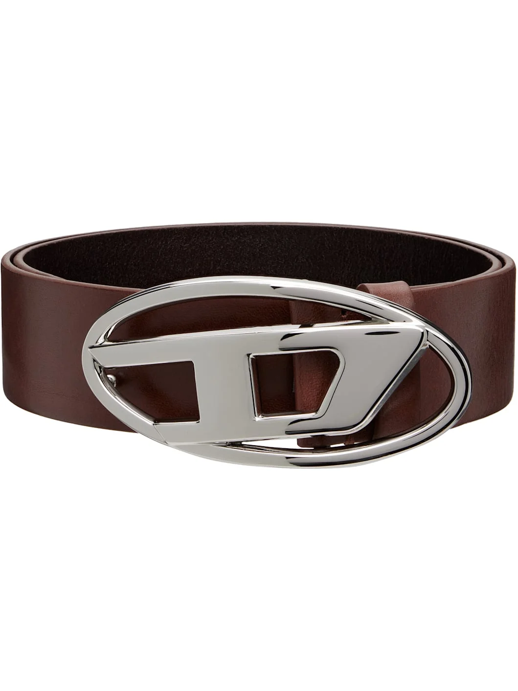 Brown 3.9cm Leather Belt - 1