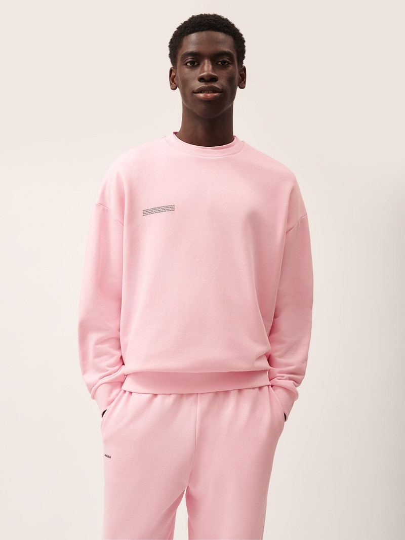 PANGAIA Mens 365 Midweight Sweatshirt - Magnolia Pink outlook