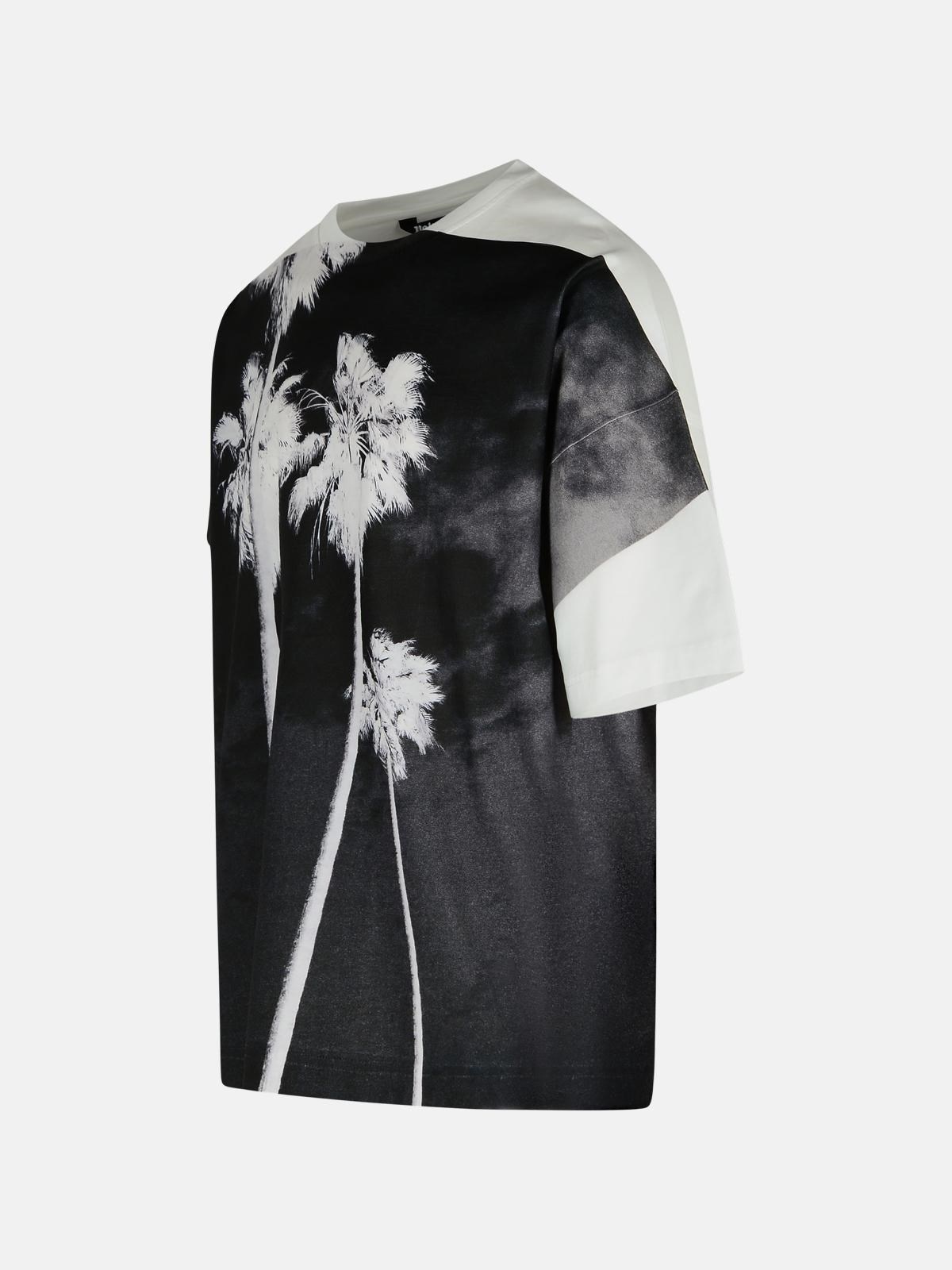 'DEC. PALM CULTURE' WHITE COTTON T-SHIRT - 2