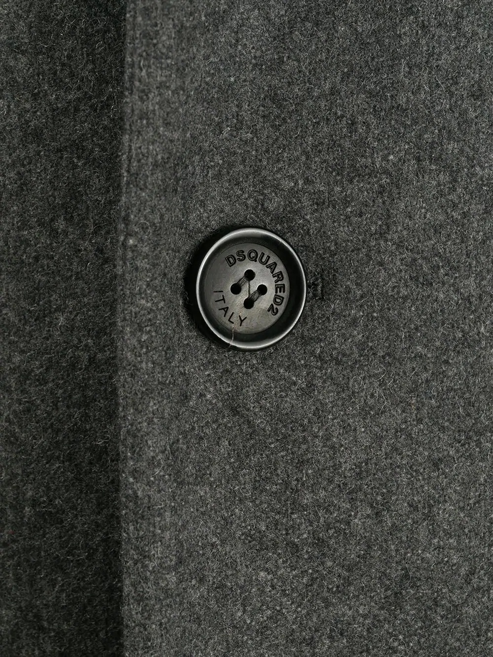 single breasted button-front coat - 6