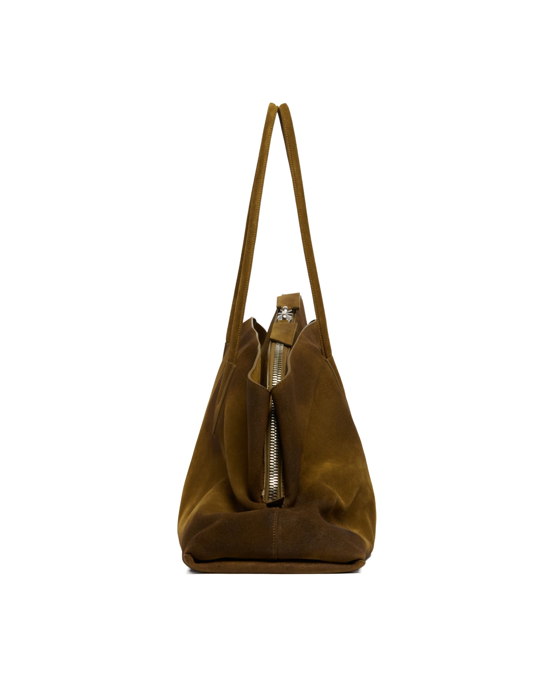 Green Suede Large Passeggiata Bag - 2