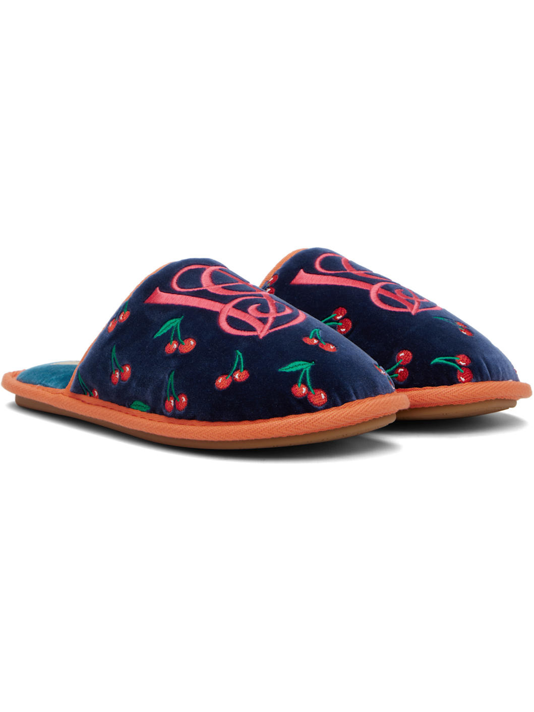 Navy Ta Chambre Slippers - 4