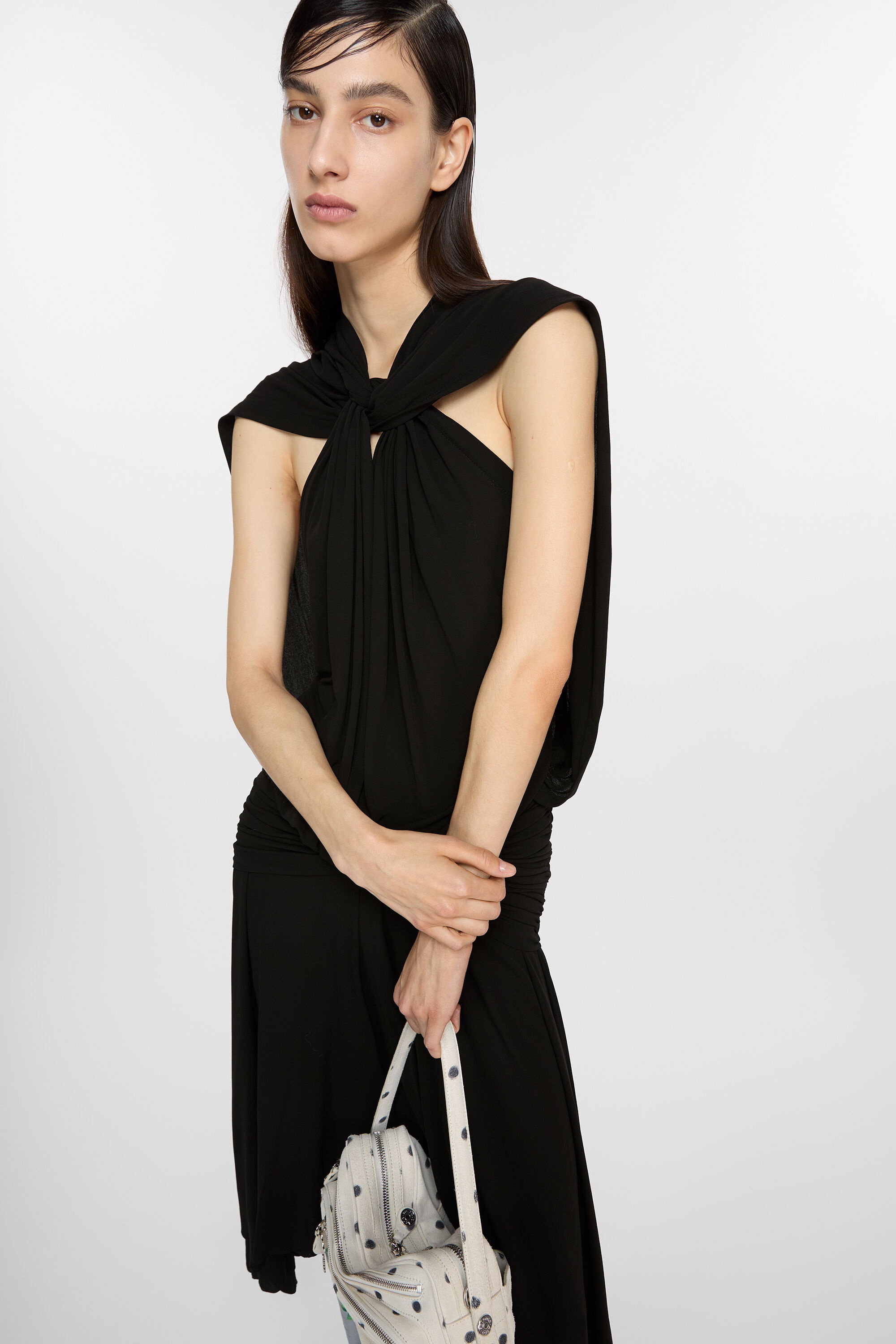 Sleeveless dress - Black - 5