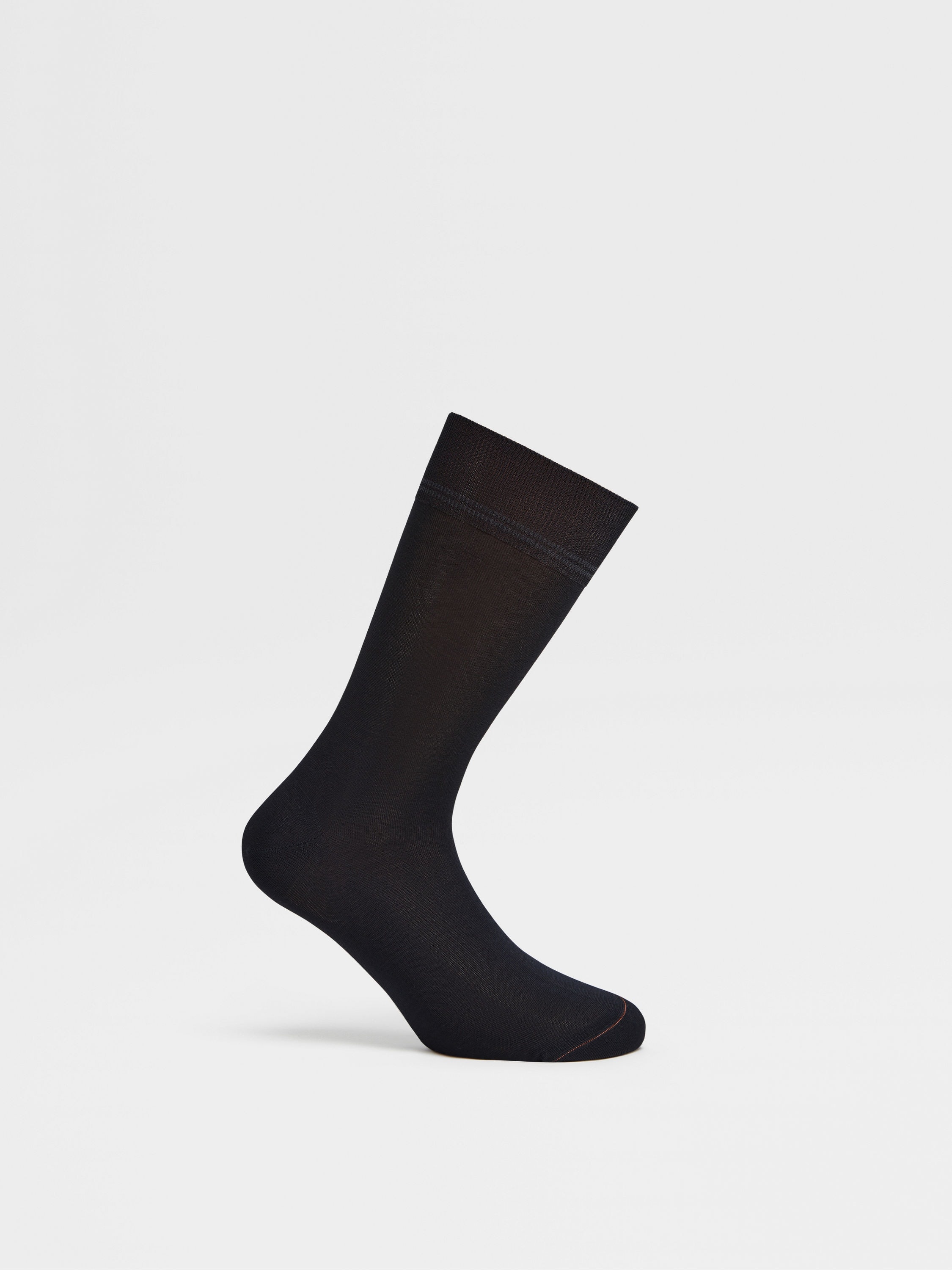 NAVY BLUE COTTON SOCKS - 3
