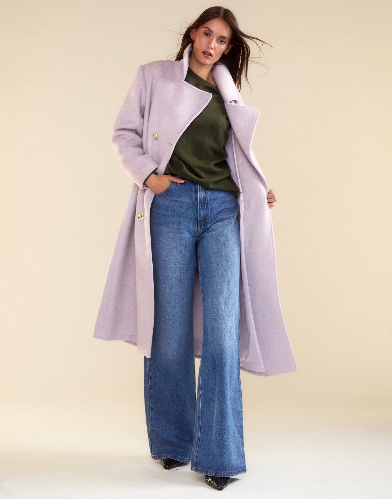 Noa Wool Cocoon Coat - 4