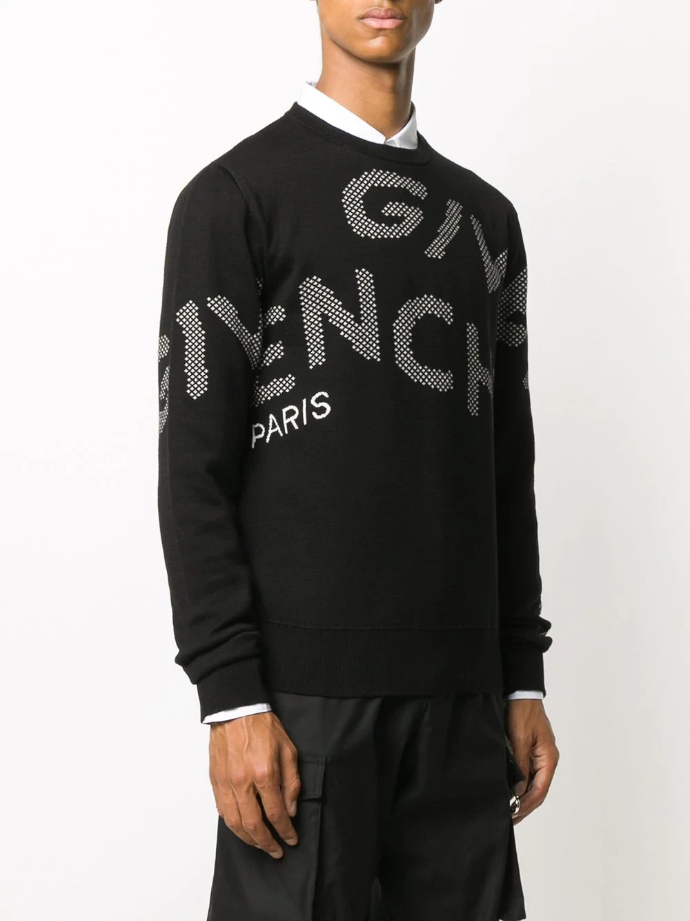 logo-jacquard sweatshirt - 3