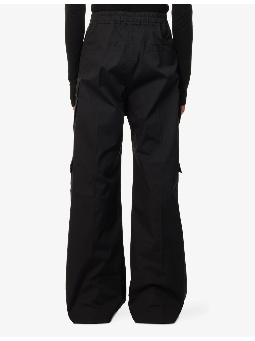 Cargobelas Flared Stretch-Cotton Trousers - 4