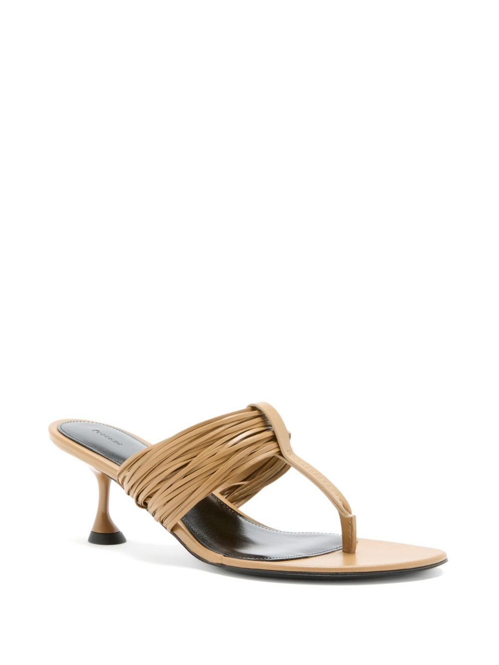 ruched-upper heeled sandals - 2