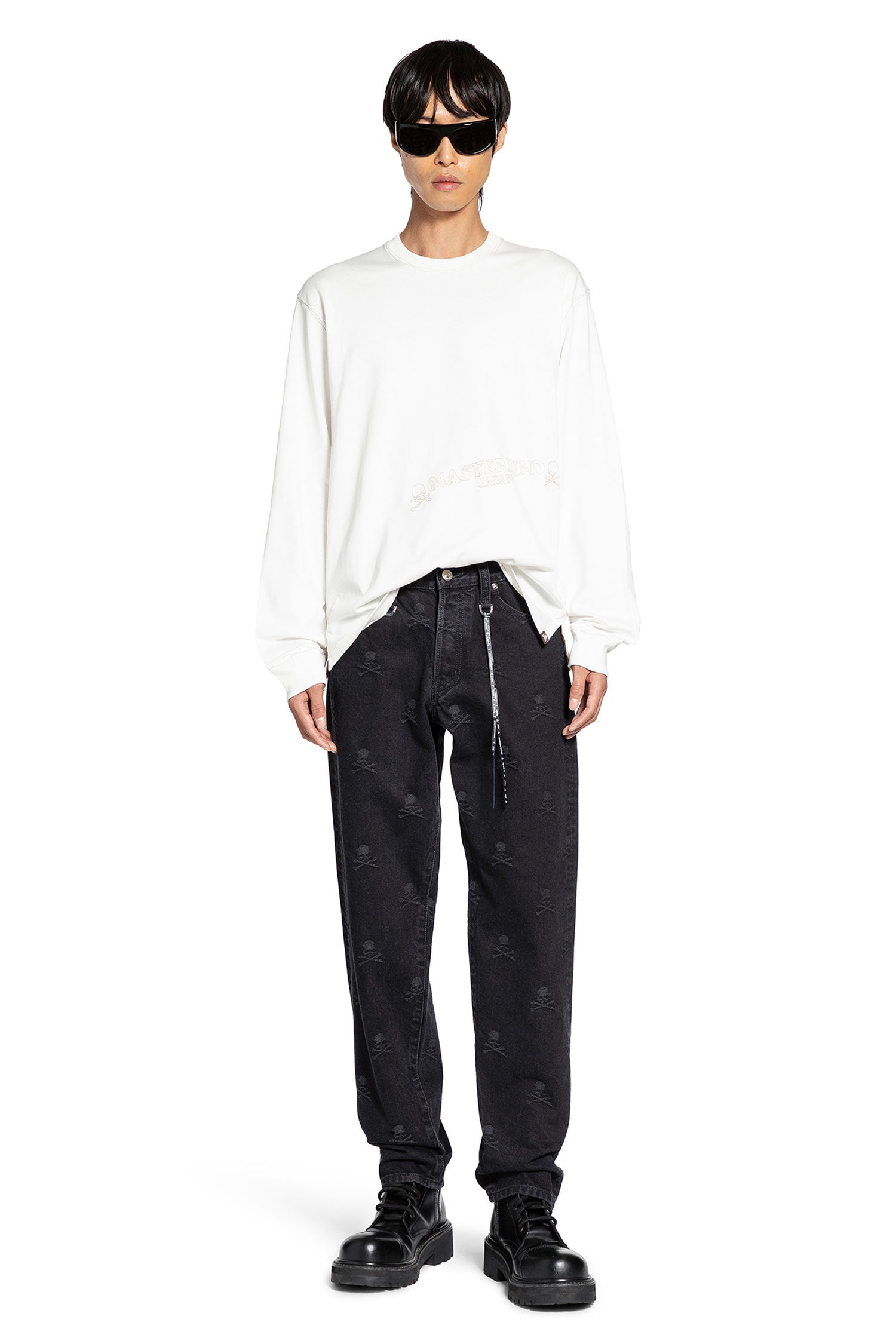 All Over Skull 5 Pocket Jeans - 5