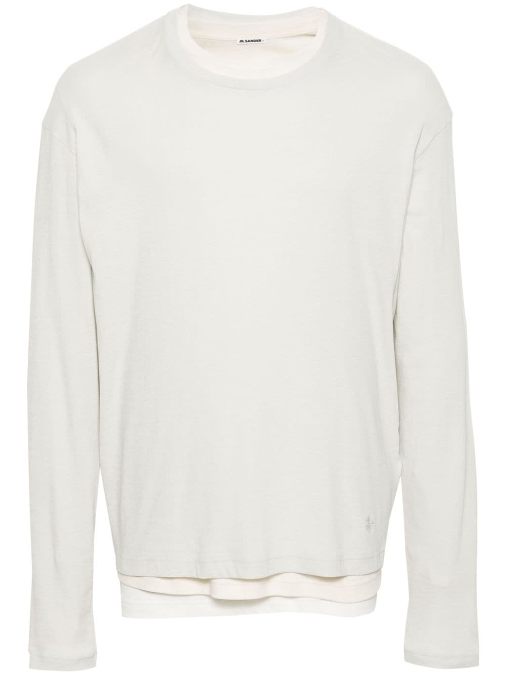 Jil Sander layered cotton T-shirt | REVERSIBLE