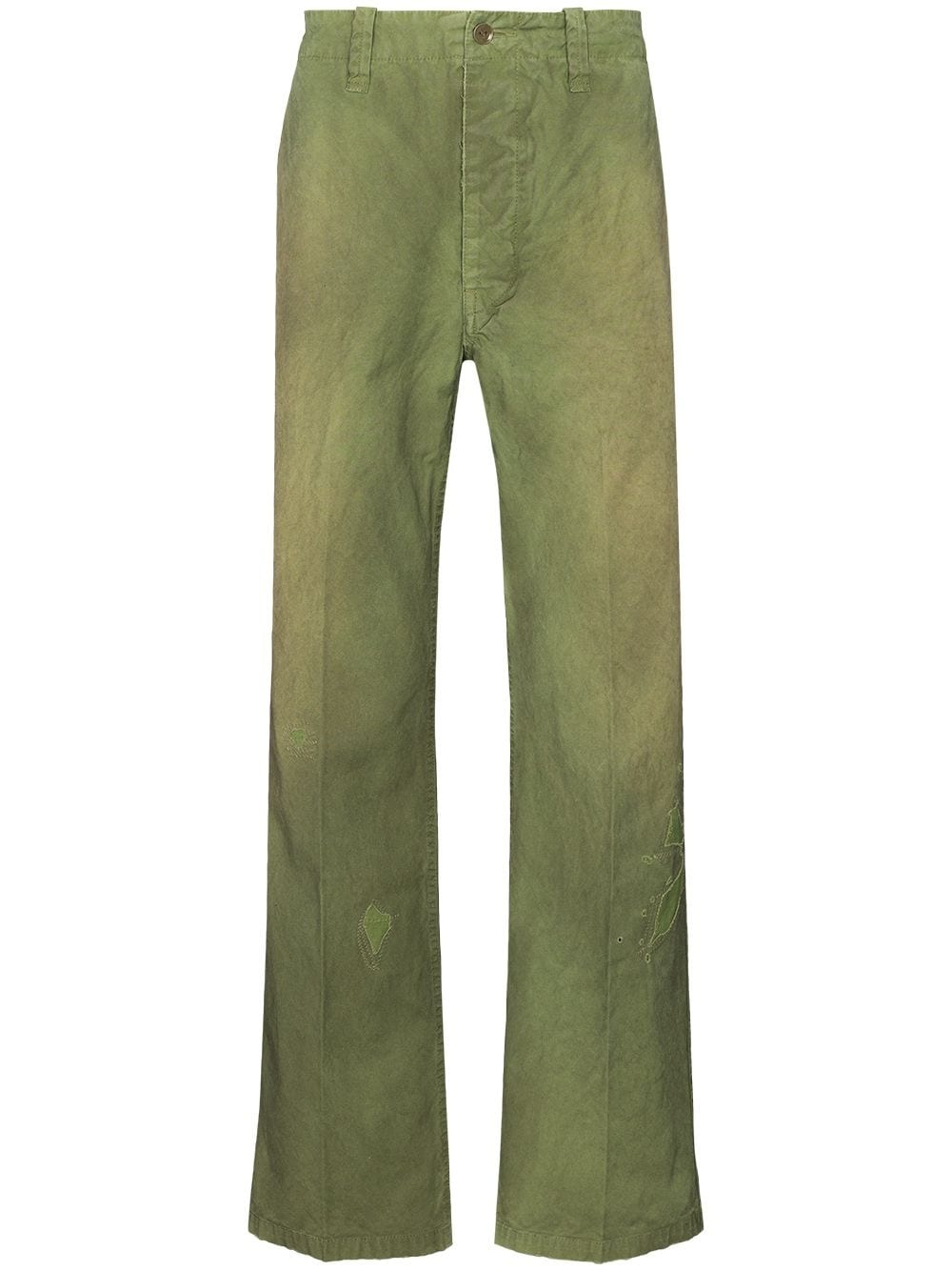 Gifford straight-leg faded-effect trousers - 1