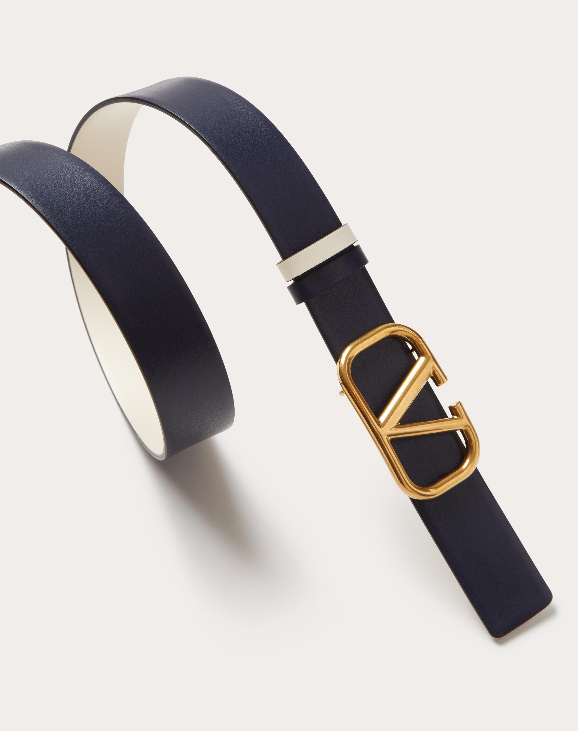 REVERSIBLE VLOGO SIGNATURE BELT IN GLOSSY CALFSKIN 30 MM - 2