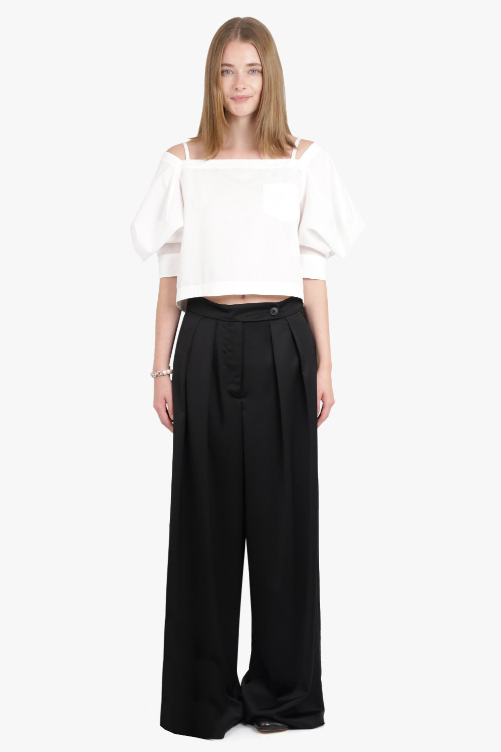 WIDE LEG TAILORED PANTS | MIDNIGHT - 2