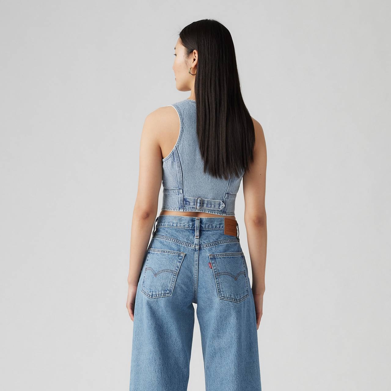 MONA DENIM CORSET TOP - 3
