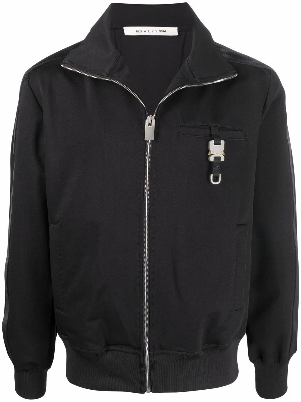 buckle-detail zip-up track jacket - 1