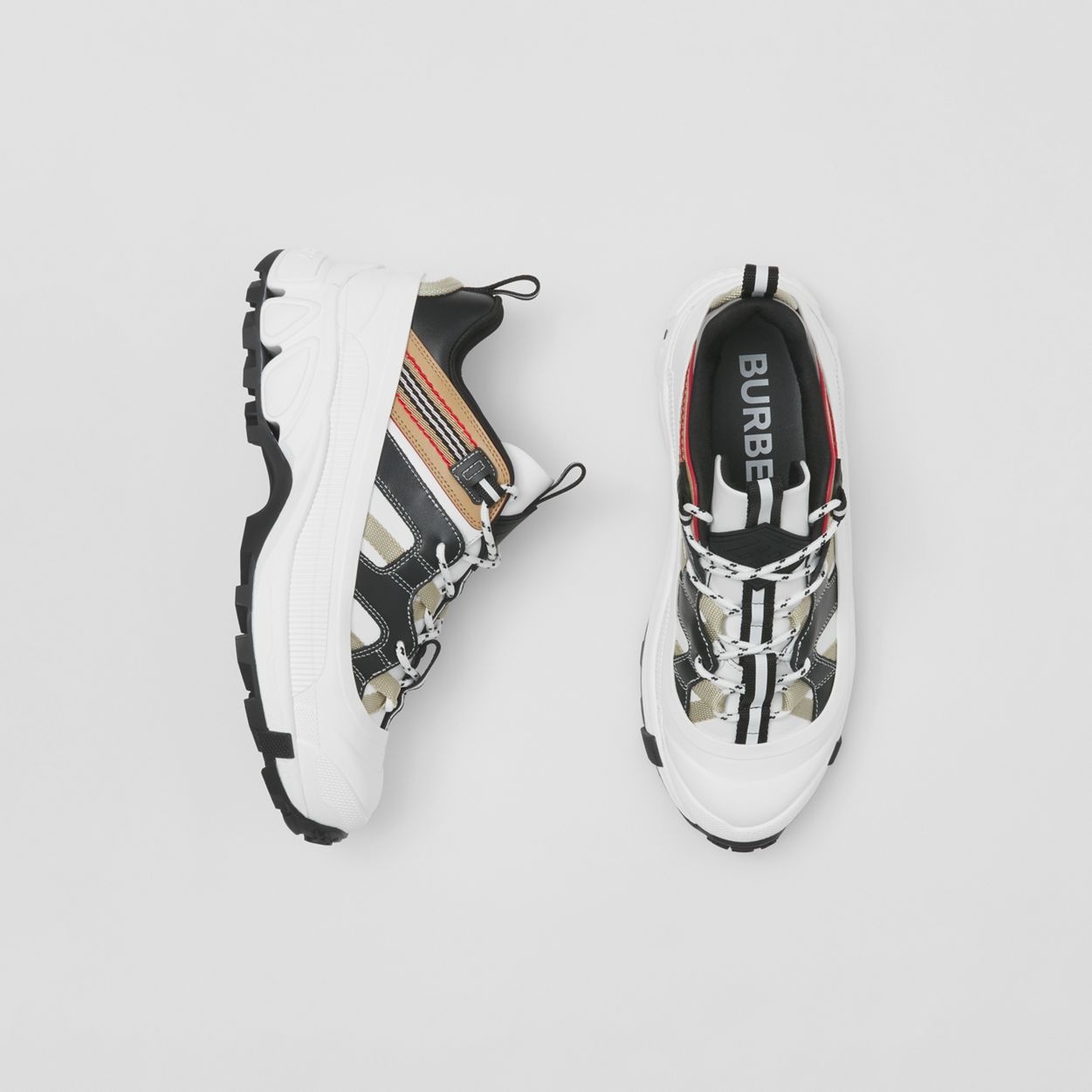 Icon Stripe Detail Leather Arthur Sneakers - 6