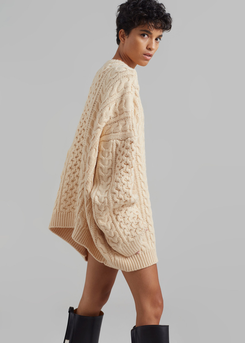 Pailey Braided Sweater - Cream 8
