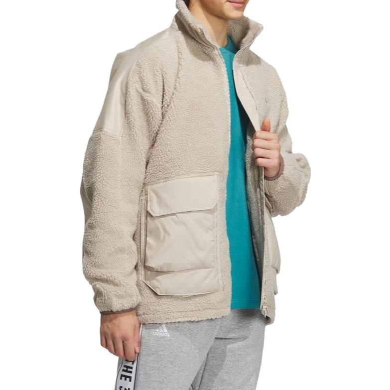 adidas Warding Oversized Boa Full-Zip Jacket (Gender Neutral) 'White' IK7342 - 4