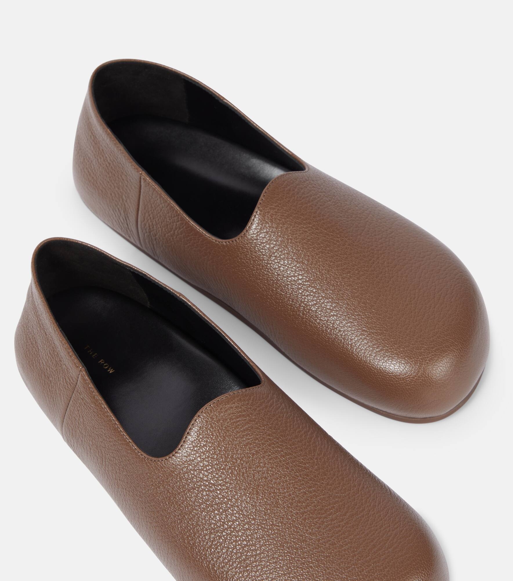 Hugh leather slip-on shoes - 5