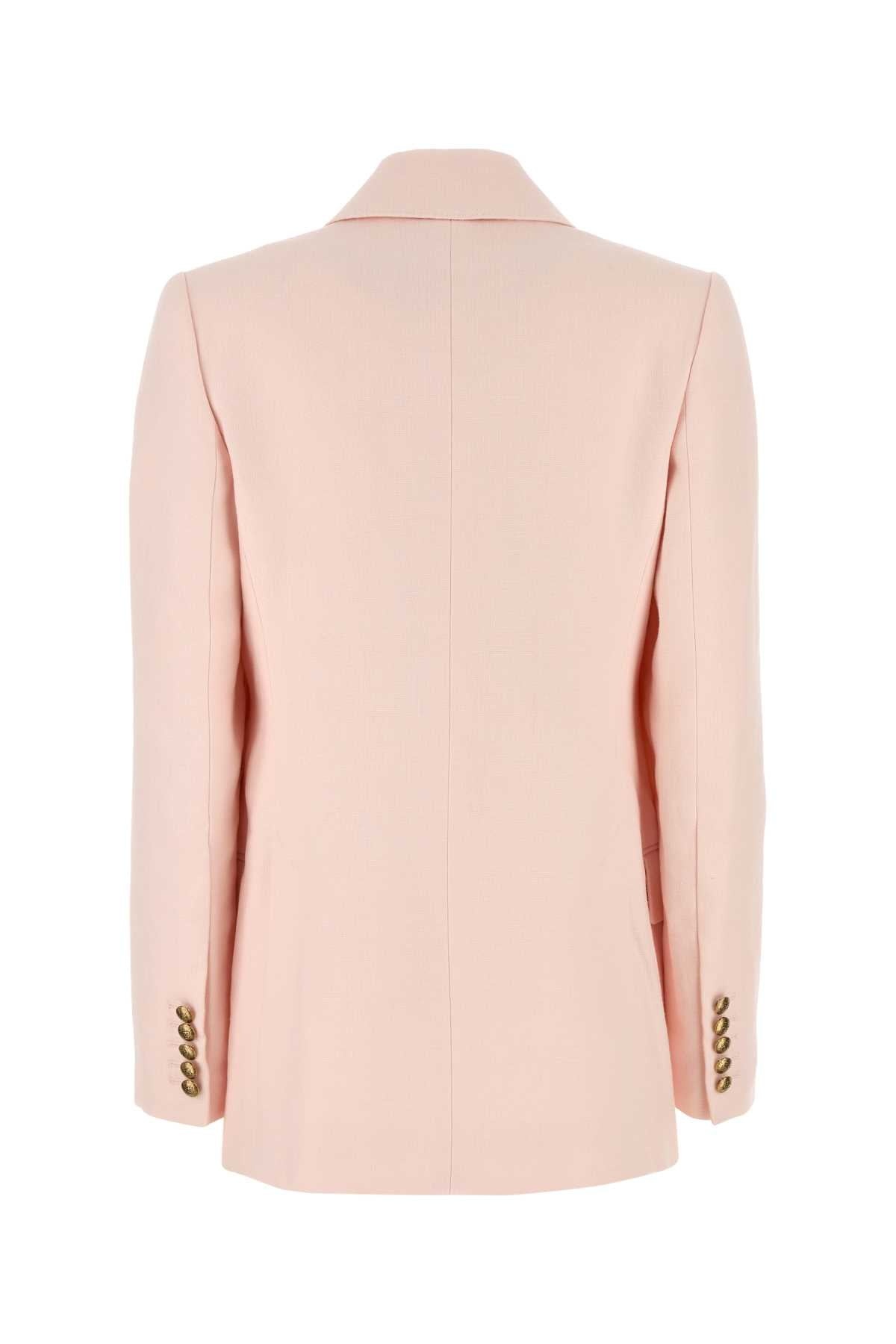 Zimmermann Women Pastel Pink Linen Crush Blazer - 2