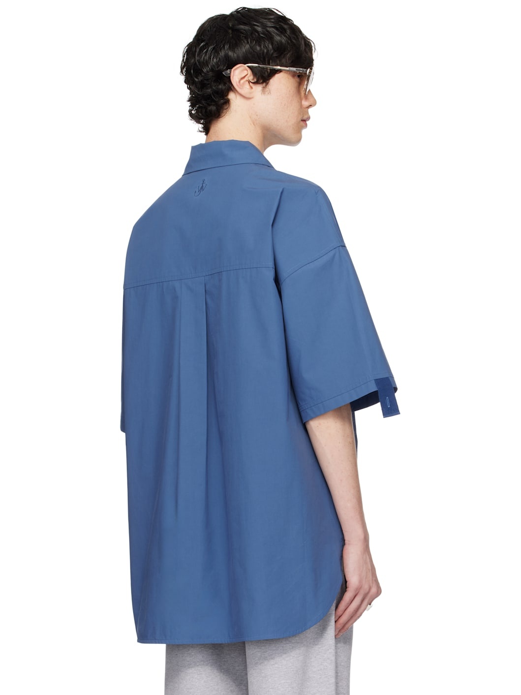 Blue Quilted Pocket Polo - 3