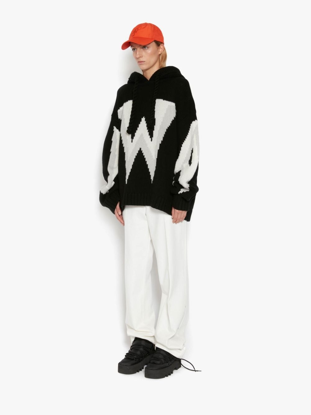 GOTHIC LOGO CHUNKY HOODIE - 3