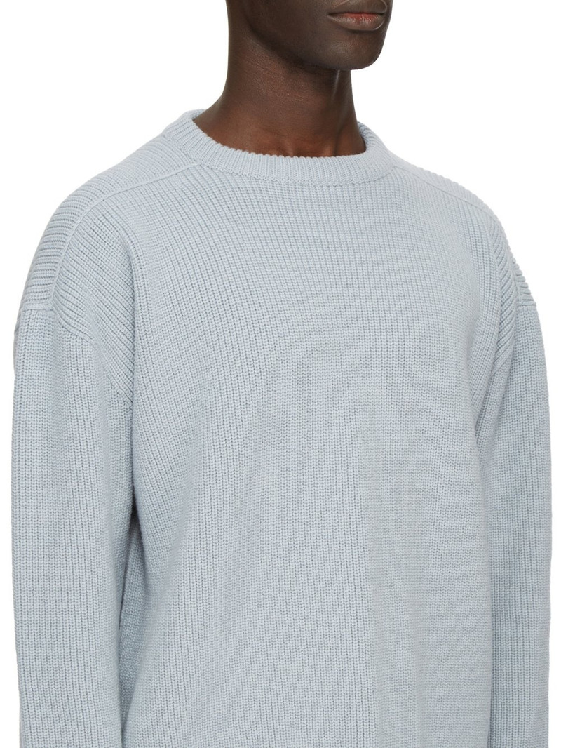 fisherman-knit crew-neck sweater 4