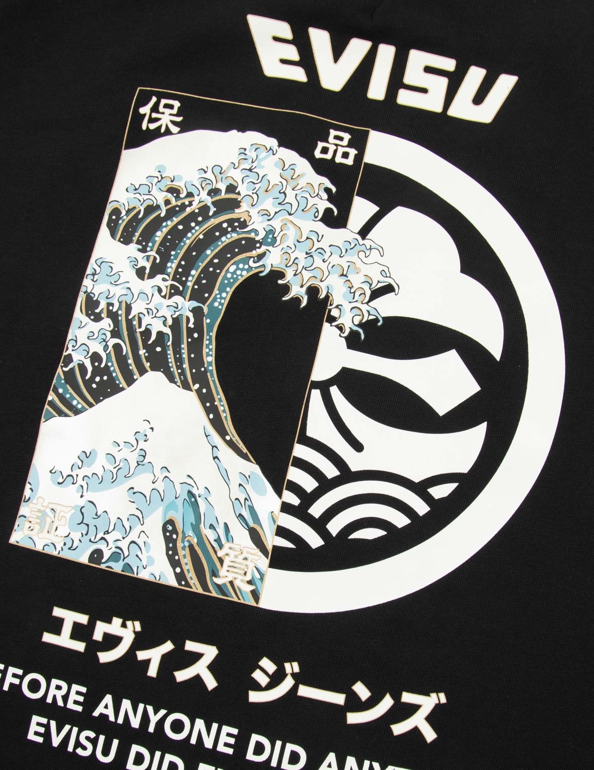 THE GREAT WAVE AND KAMON
PRINT RELAX FIT LONG-SLEEVES T-SHIRT - 7