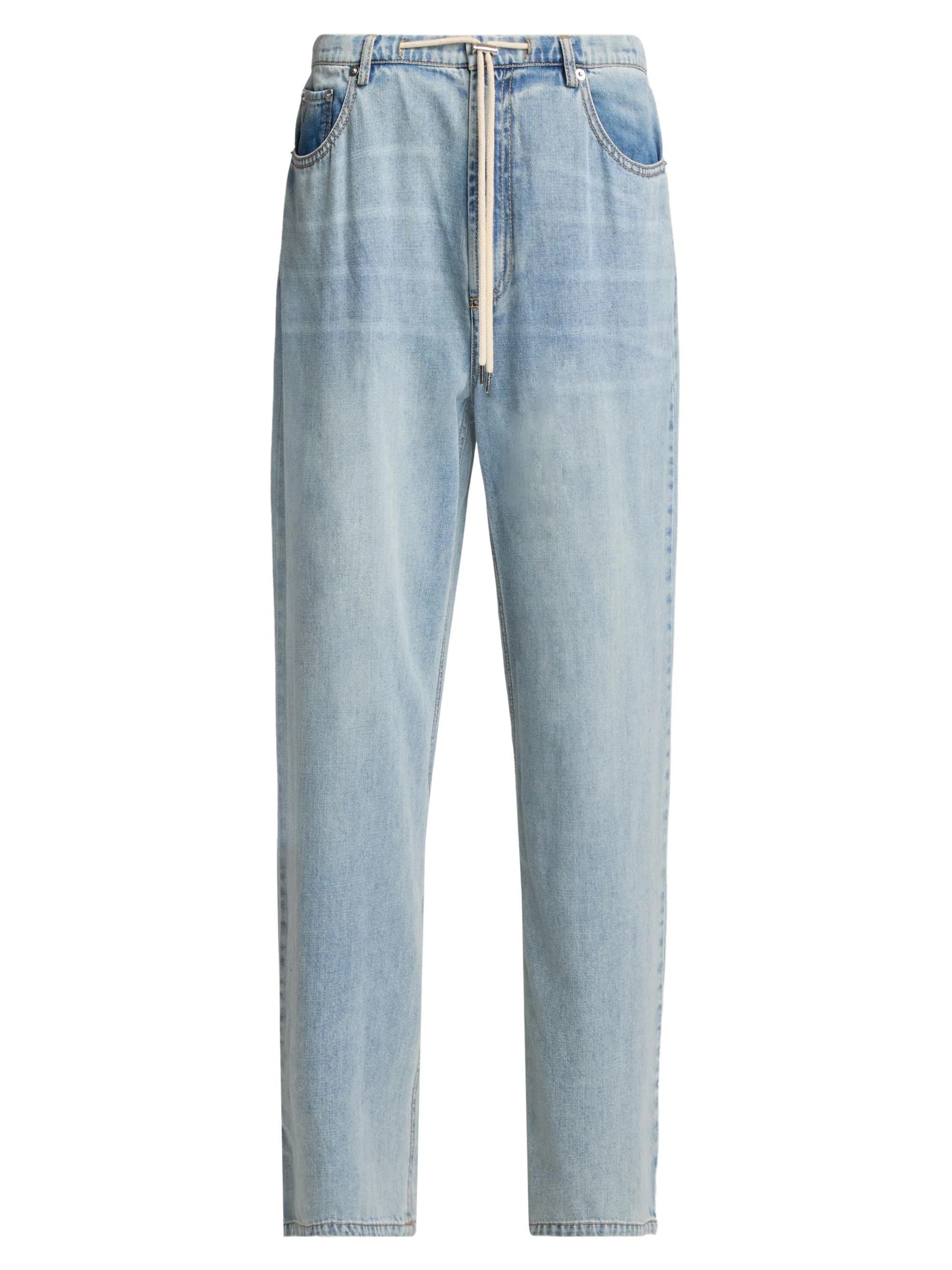 Women's Normandie Whiskered Wide-Leg Jeans - Sunkissed Blue - 1