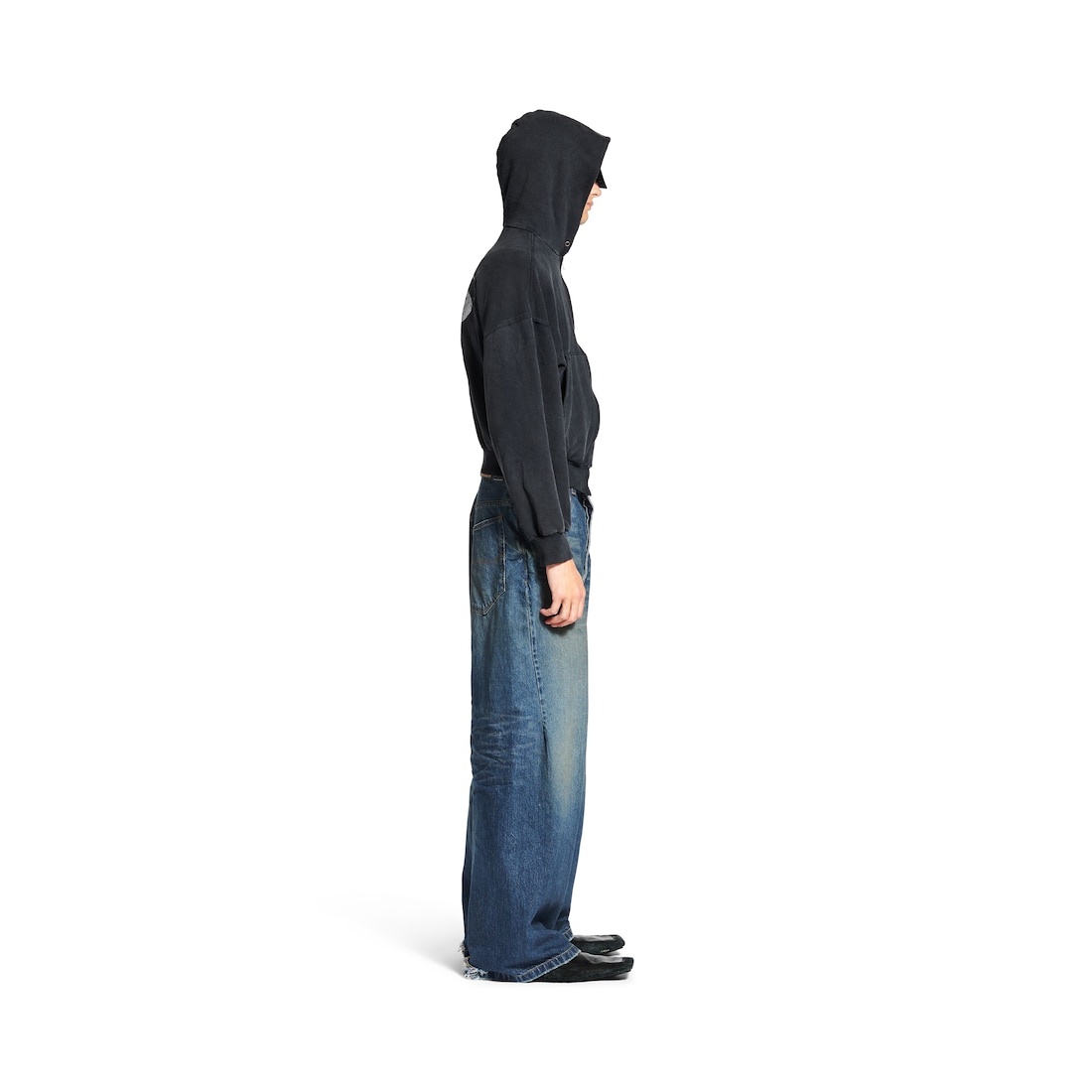 Men's Baggy Pants in Deep Blue - 3