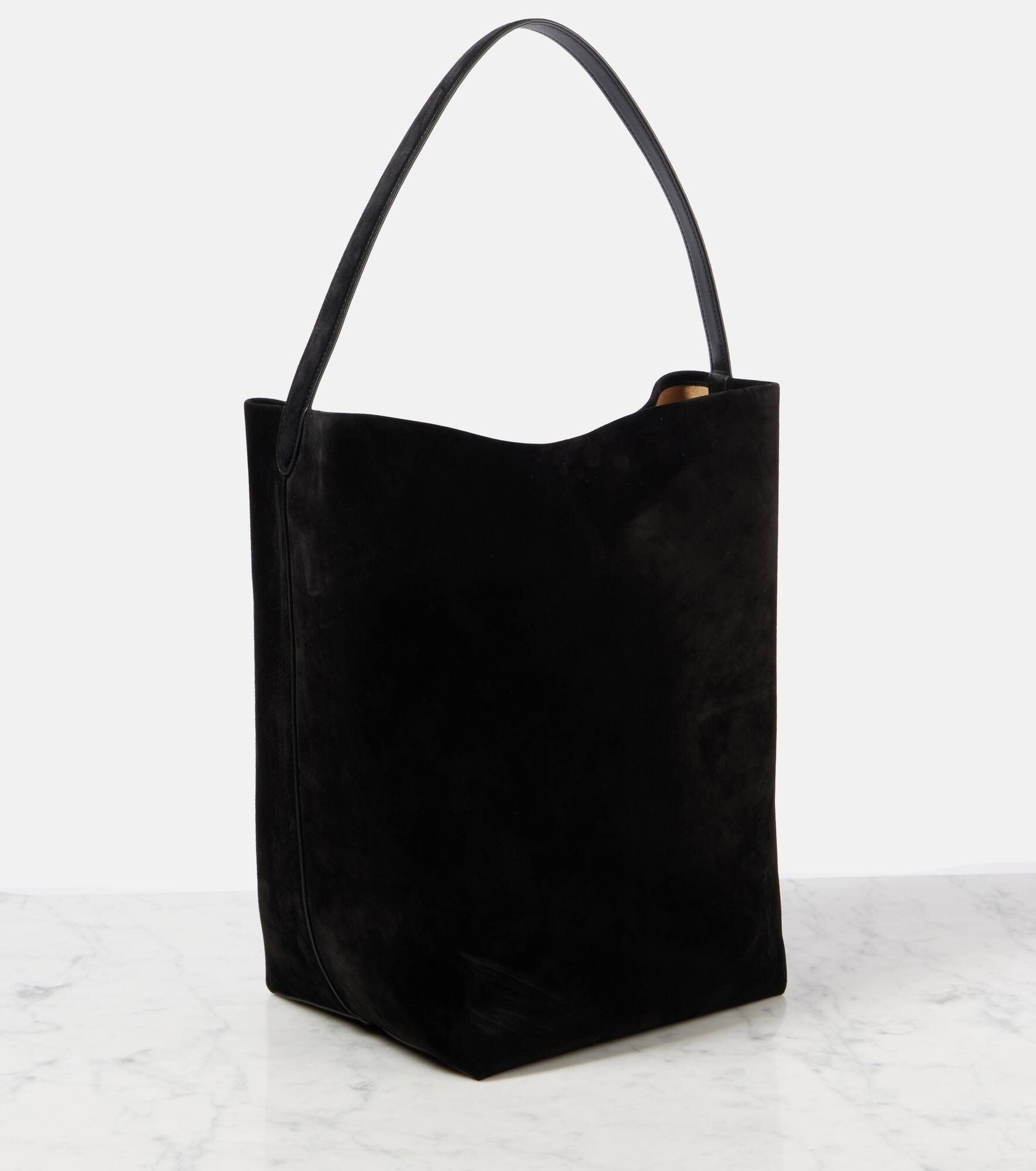 Park Large suede tote bag - 4