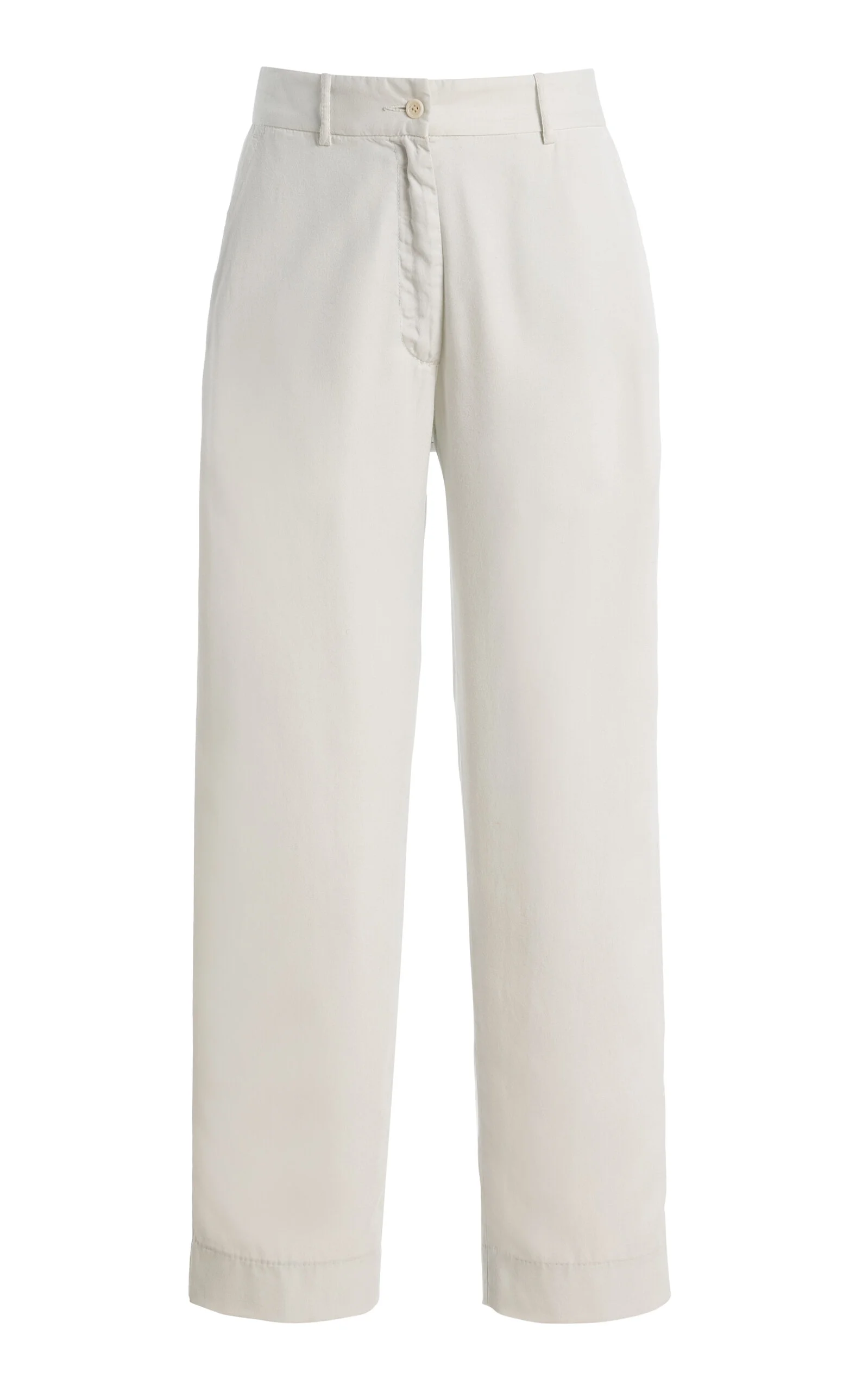 Karsten Washed Cotton Pants white - 1