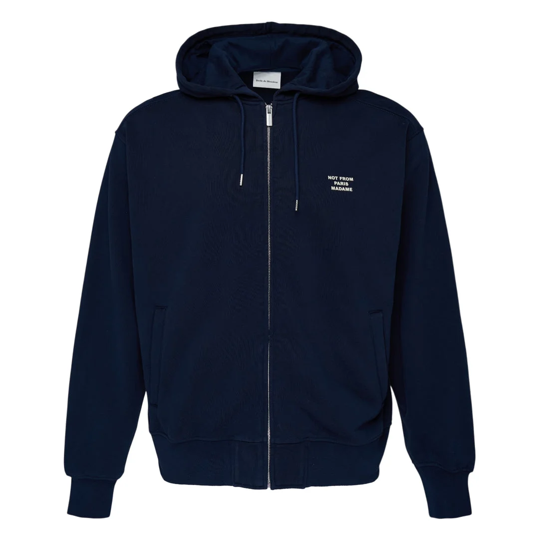 Slogan Zip Hoodie - 1