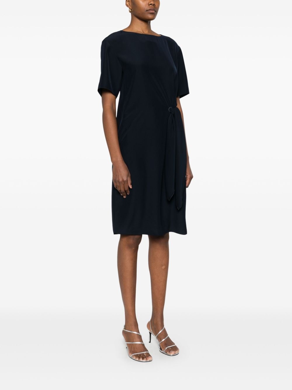 side-tie mini dress - 3