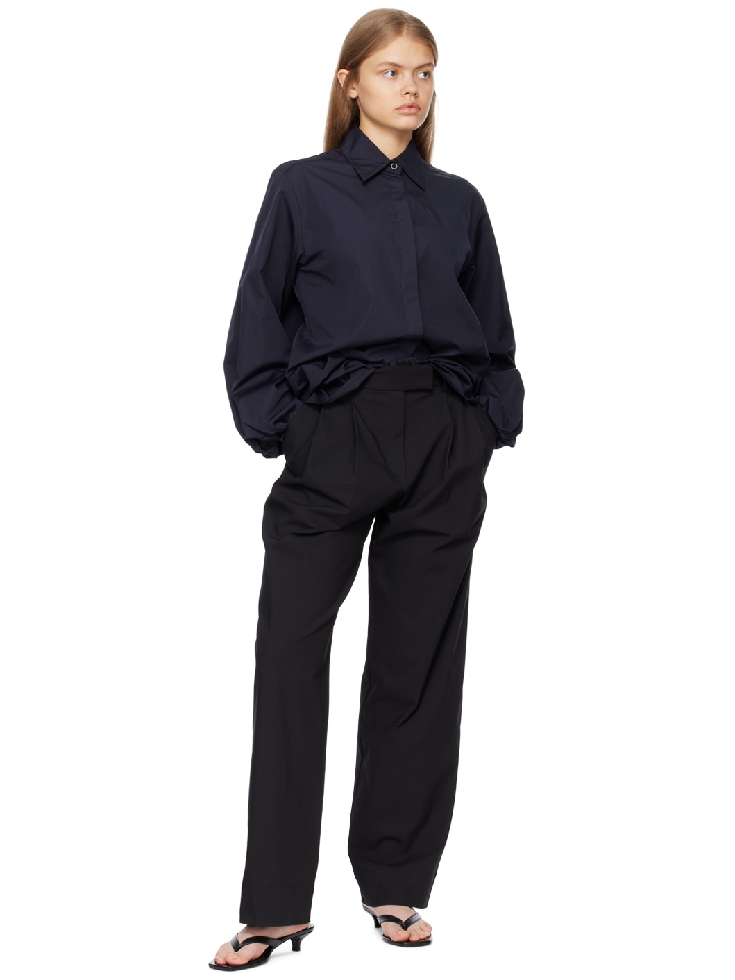 Navy Collected Shirt - 4